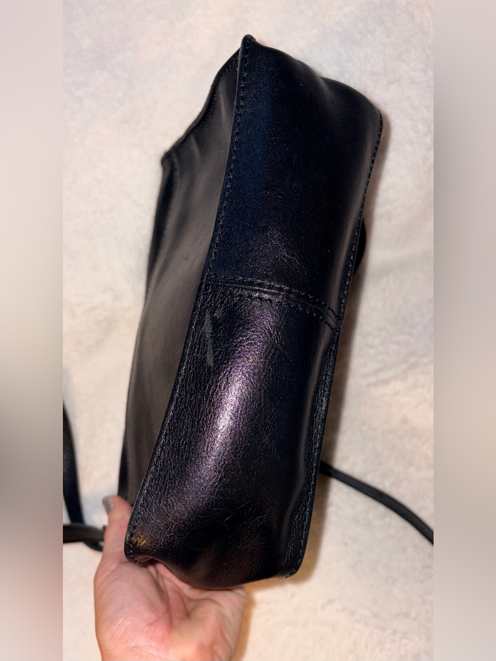 Patricia Nash Black Leather Crossbody Bag - Picture 4 of 10